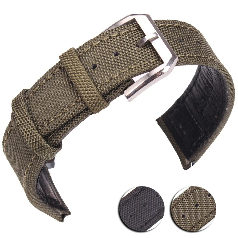 Nylon Nato Strap - Naylon hakiki deri saat kayışı 20mm