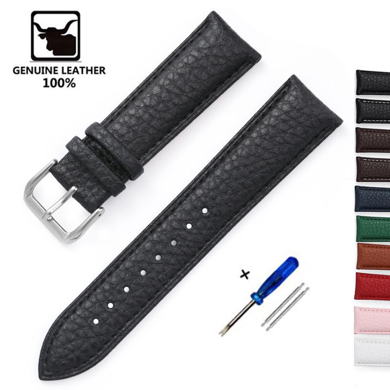 Nylon Nato Strap - Litchi Desen Yumuşak Deri saat kayışı