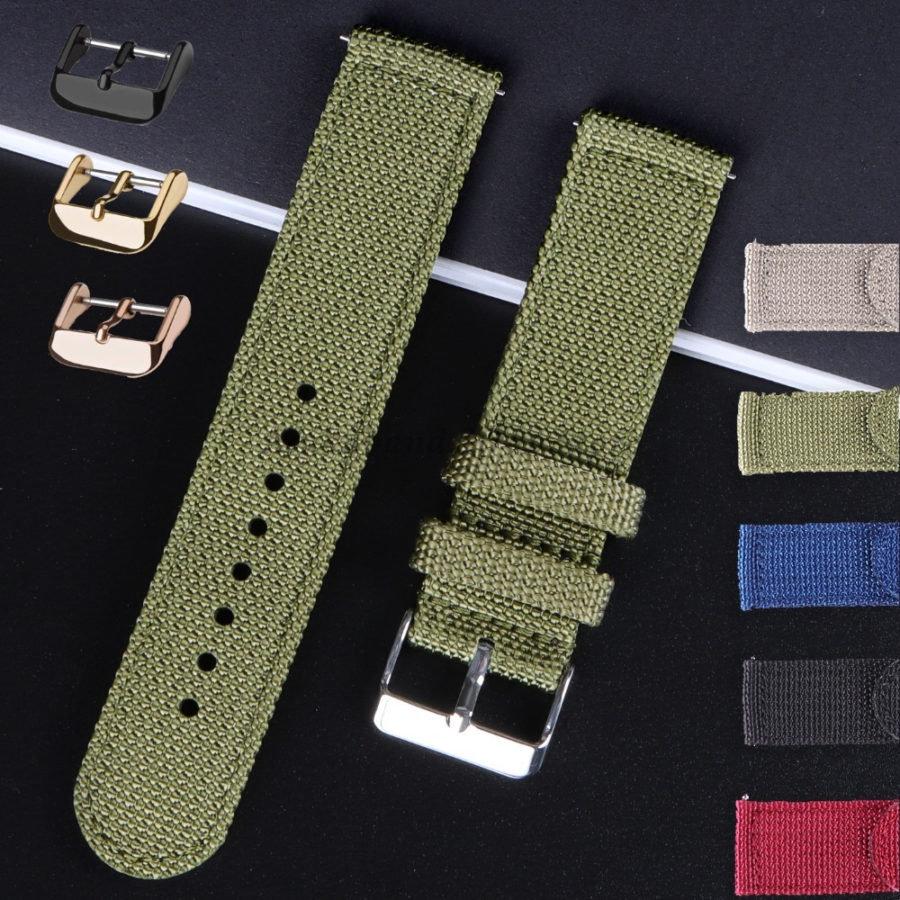 Nylon Nato Strap - 18 20 22 24mm Naylon Kanvas