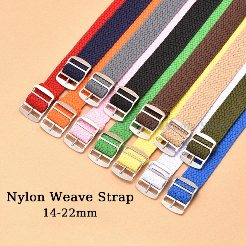 Nylon Nato Strap - Naylon Örgü saat kayışı Perlon Kordonlu