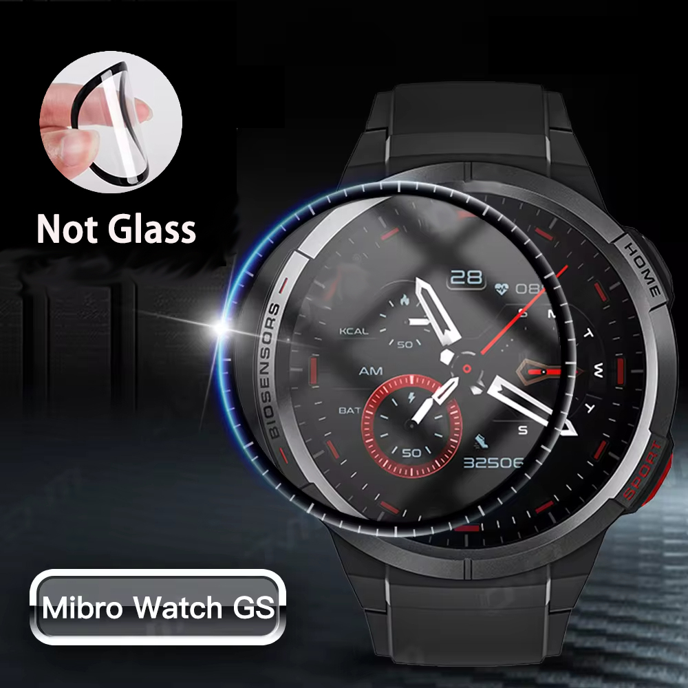 Watch Face Protector - Mibro İzle GS tam kapsama filmleri