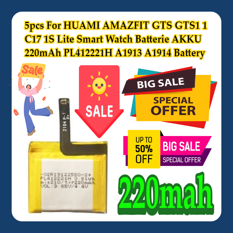 Smartwatch A1914 - 5 adet HUAMI AMAZFIT GTS GTS1