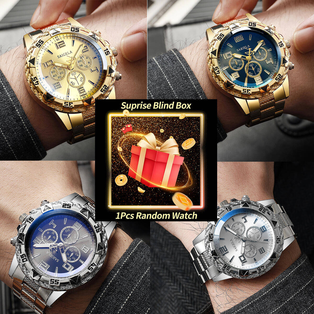 Accessories With Watch - 1 adet sürpriz gizem izle kör