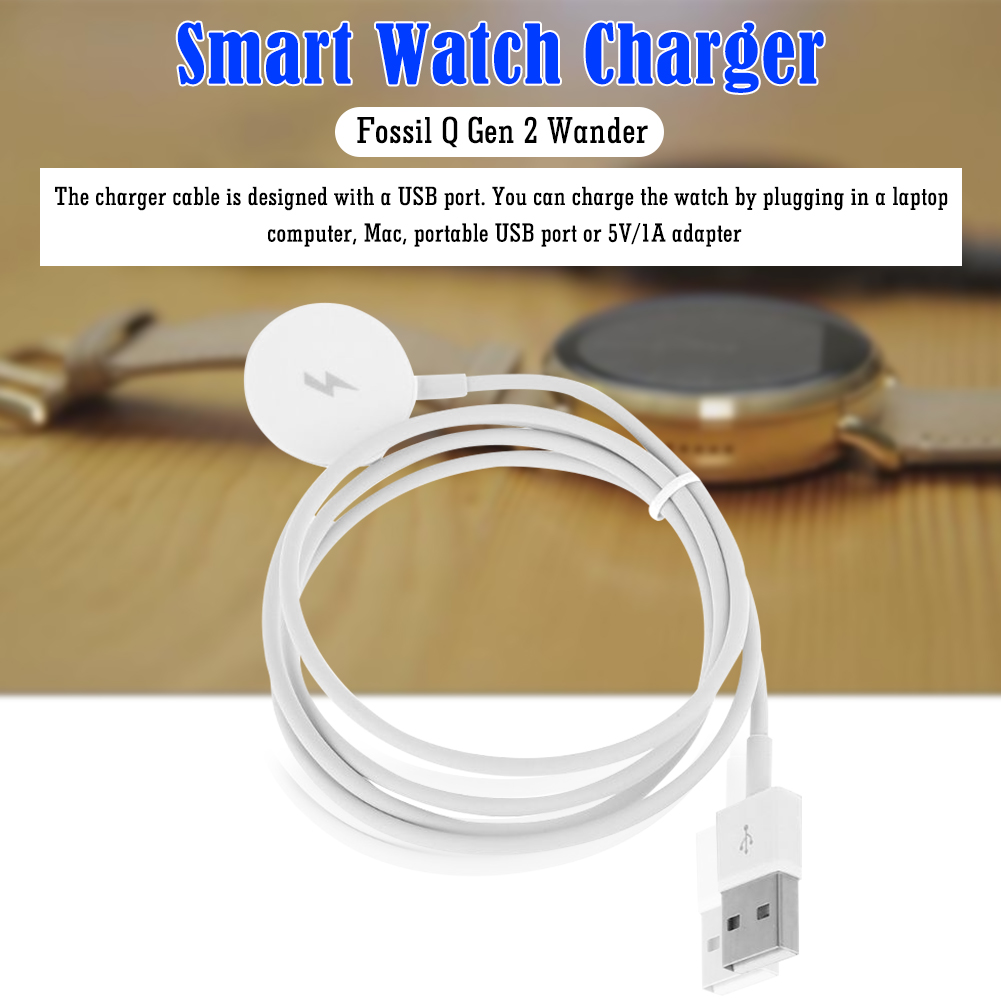 Fossil Smartwatch Accessories - Saat şarj kablosu USB şarj standı