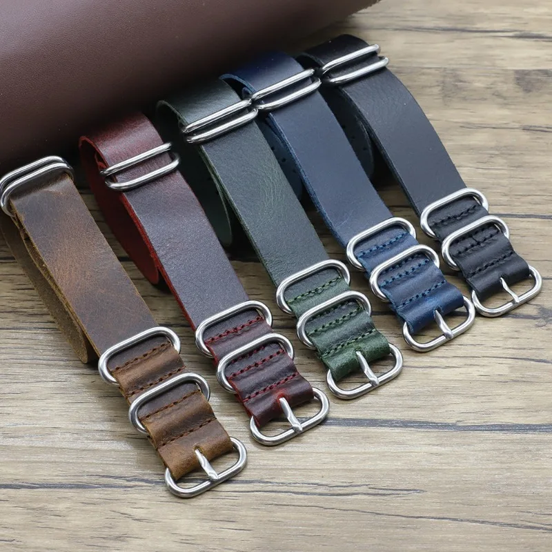 Vintage Hakiki Deri saat kordo - Nylon Nato Strap incelemesi ve fiyatı